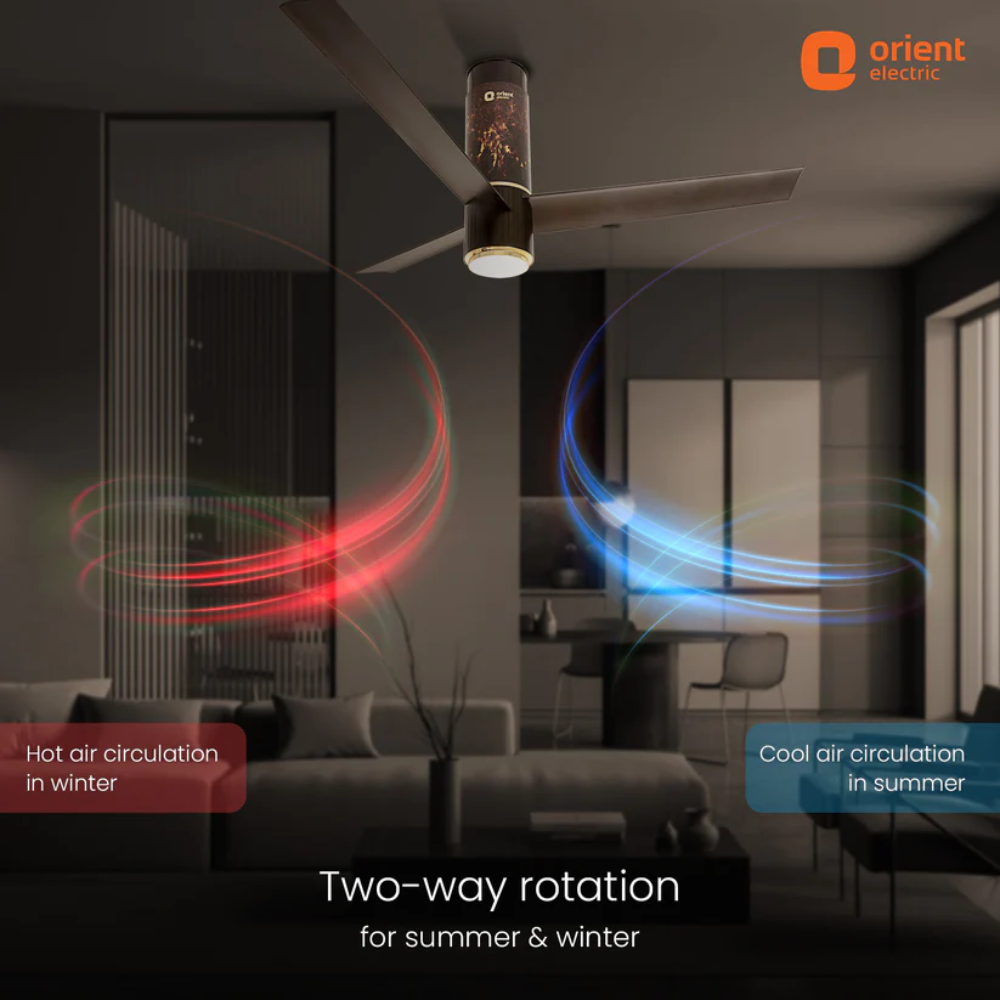 AEROSLIM IOT REMOTE FAN WITH LIGHT 1200MM FLAME GOLD
